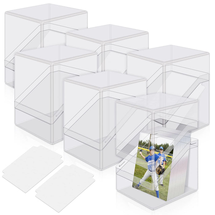 6-Pack Acrylic Commander Deck Boxes for Trading Card Games - Collective Commerce Group
