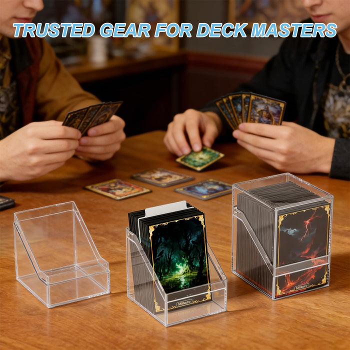 6-Pack Acrylic Commander Deck Boxes for Trading Card Games - Collective Commerce Group