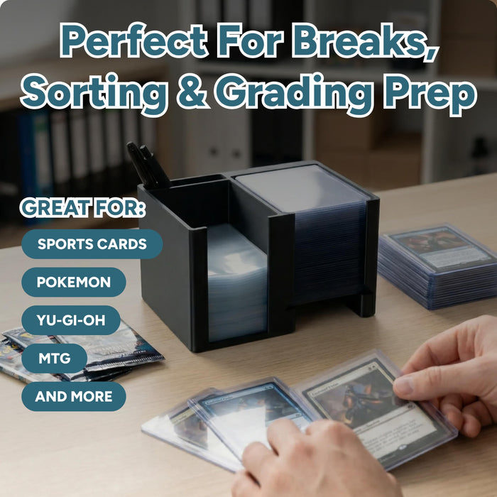 Premium Trading Card Storage Station: Includes Toploaders and Penny Sleeves by Collective Commerce Group
