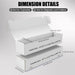 10-Pack White Corrugated Cardboard Storage Boxes for Trading Cards, 1100-Count Capacity