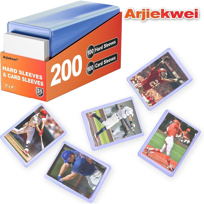 Hard Plastic 3" x 4" Baseball Card Protector Sleeves - Collective Commerce Group