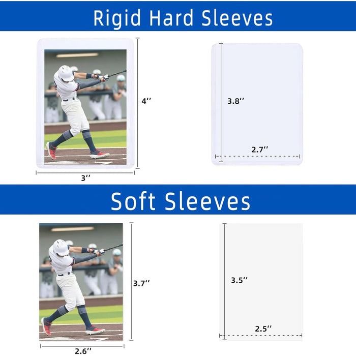 Hard Plastic 3" x 4" Baseball Card Protector Sleeves - Collective Commerce Group